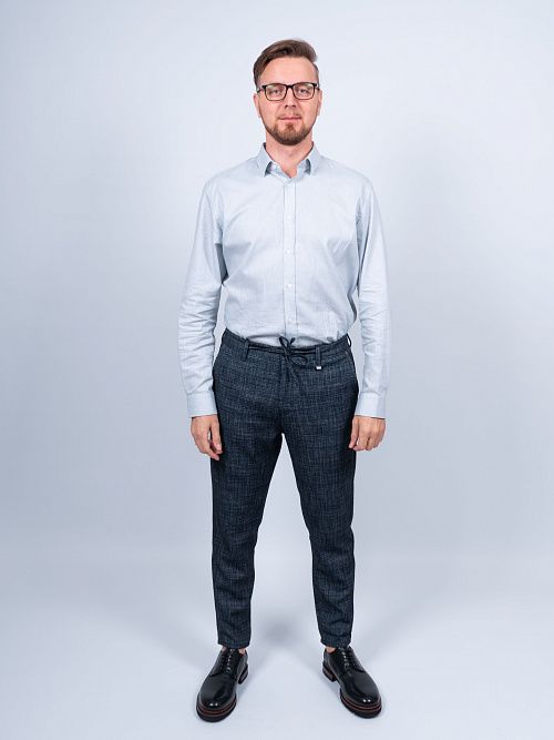 805-2427.E561.Y000.L.B0291 Брюки мужские синий LUXOR 