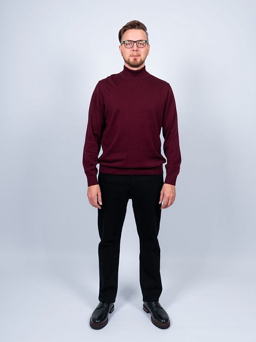 823-0606.O019.Y001.L.P0581 Водолазка мужская бордовый LUXOR 