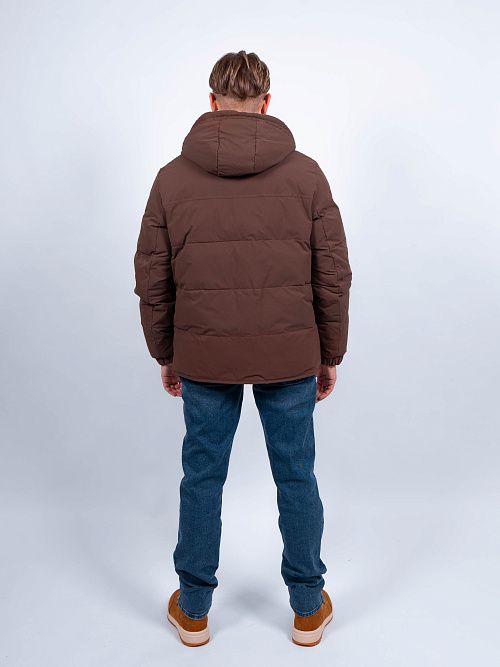 MWD4902I-М115 Куртка мужская двухстороняя коричневый/молочный ICEbear 