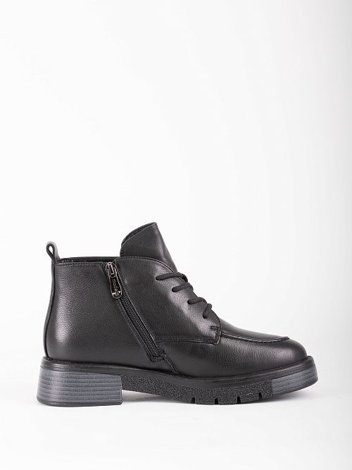 XUS-52509-6A-KW Ботинки женские натуральная кожа черный Madella 