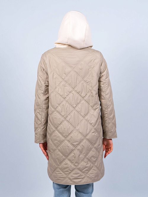 N72671 Пальто утепленное женское зеленый Baimuni 