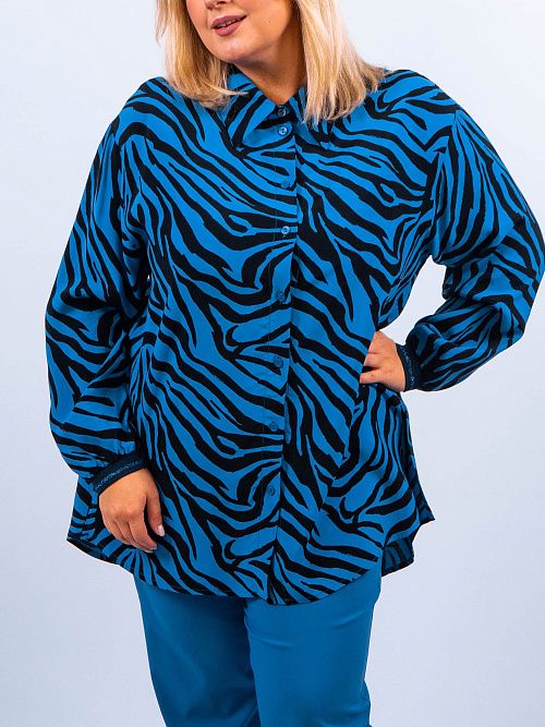 232-8165-50/0782 Туника женская синий LADY SHARM 