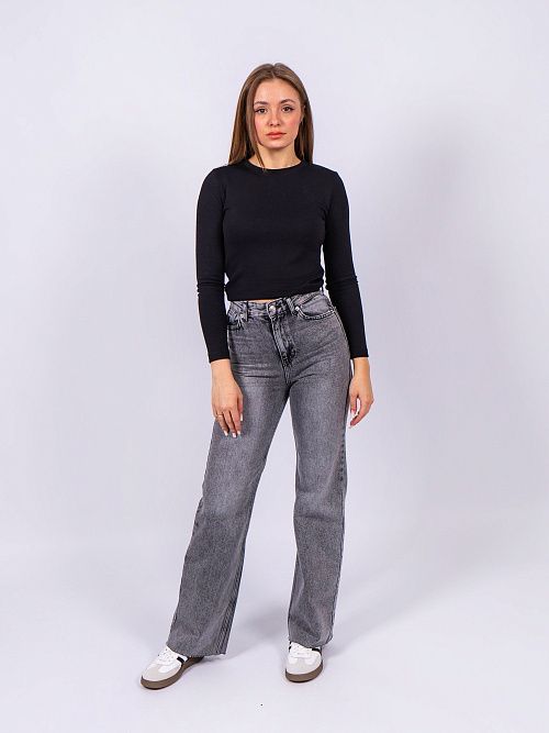 9560 Джинсы женские серый GIRL 