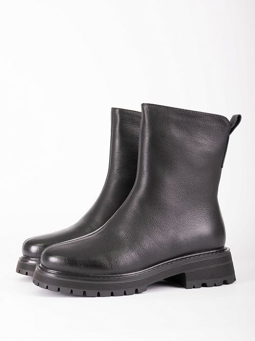 AS738-L5328-17ZM Ботинки женские натуральная кожа черный 365 