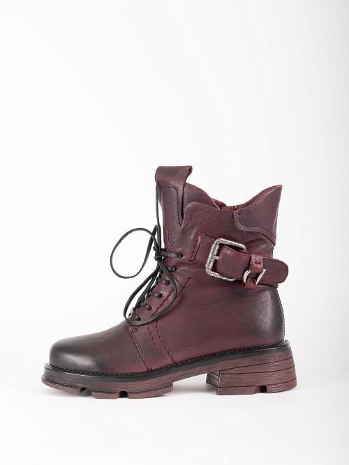 JA059-S359-P1318 Ботинки женские натуральная кожа бордовый 365 