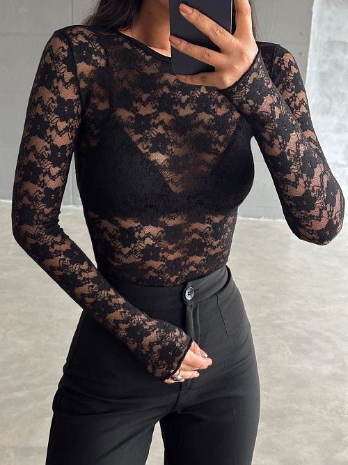 2567 Кофта женская черный GIRL 