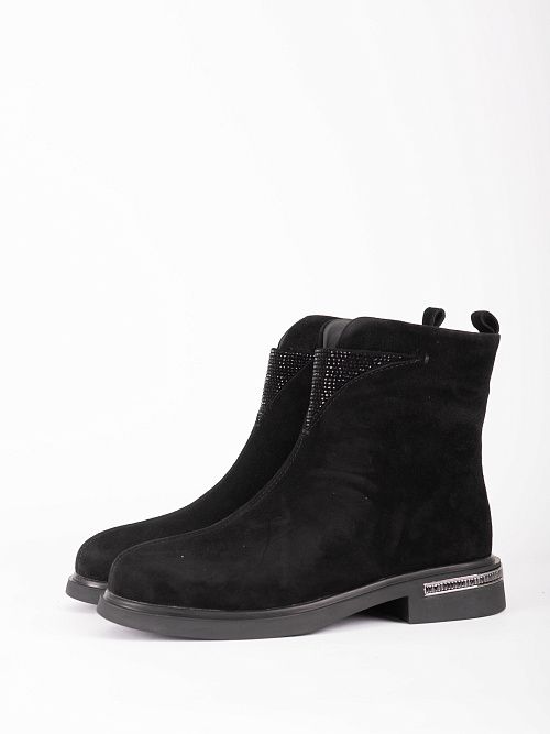 JA298-M477T-P200M Ботинки женские натуральная замша черный 365 