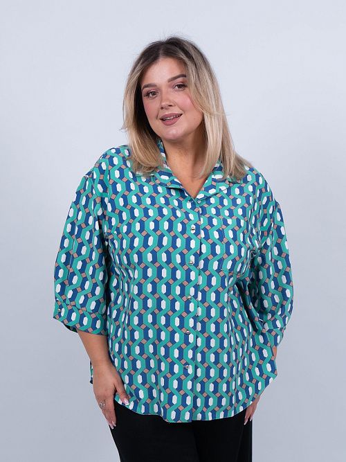 Соты Блузка женская мятный ZAR STYLE 