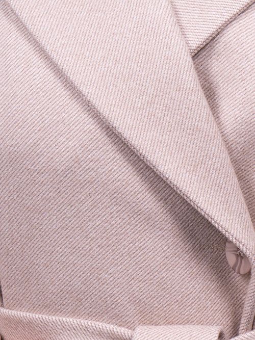 KR-293B-Рубчик Пальто женское бежевый Sempati 