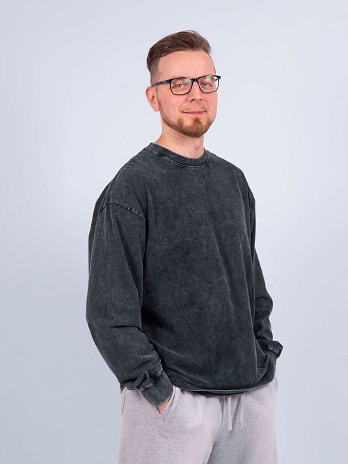 2188/7 Лонгслив черный 365 