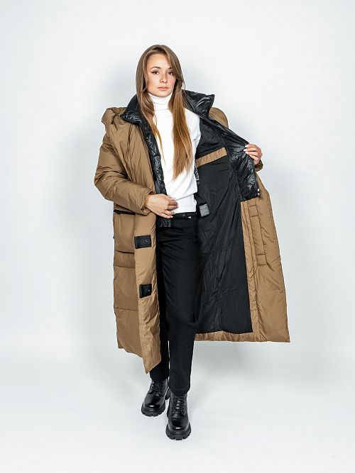 78127/2 Пальто женское коричневый Baimuni 