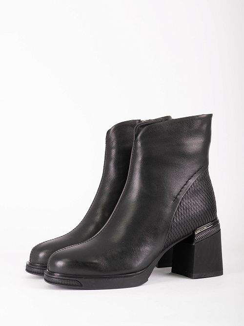 JA325-X121-P8008M Ботинки женские натуральная кожа черный 365 