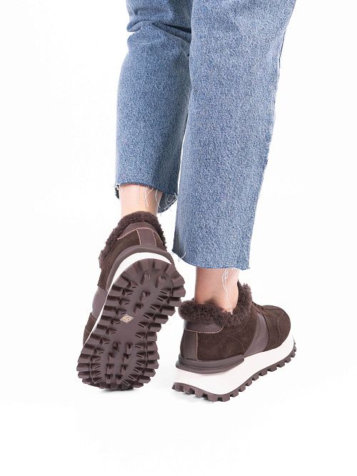 AS81259-L608-2ZM Ботинки женские натуральная кожа коричневый 365 