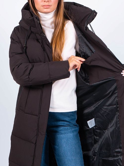 GWD4692I-G901 Пальто женское черный ICEbear 