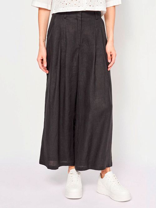 7135-ИЛ22 Брюки женские черный ELECTRA STYLE 