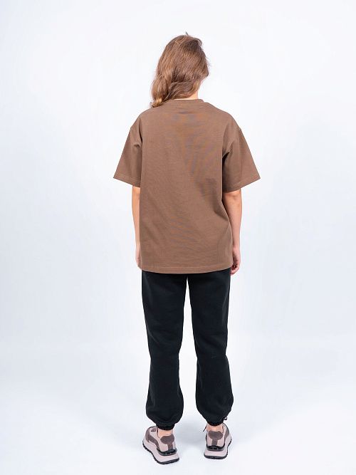 AR005 Футболка оверсайз коричневый 365 
