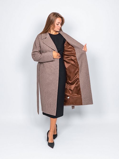KR-227B/2-м.звезда Пальто женское коричневый 365 