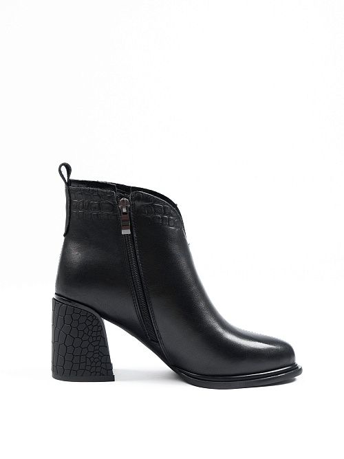 V128-N279-4 Ботинки женские натуральная кожа черный 365 