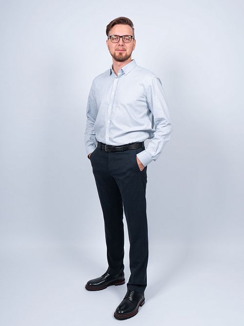 804-0158.E307.Y000.L.B0301 Брюки мужские синий LUXOR 