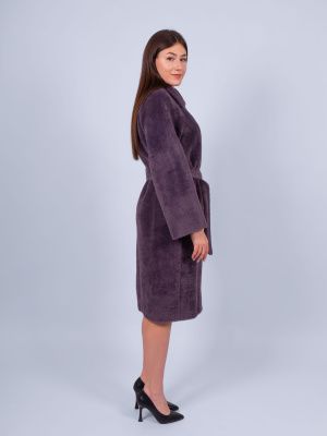 DM-НАПОЛИ Пальто женское сливовый Dolche Moda