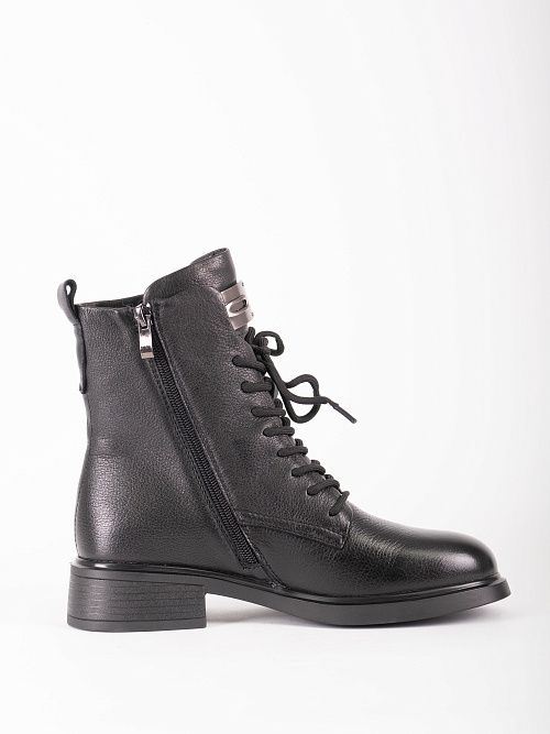 JA238-H1387-1 Ботинки женские натуральная кожа черный 365 