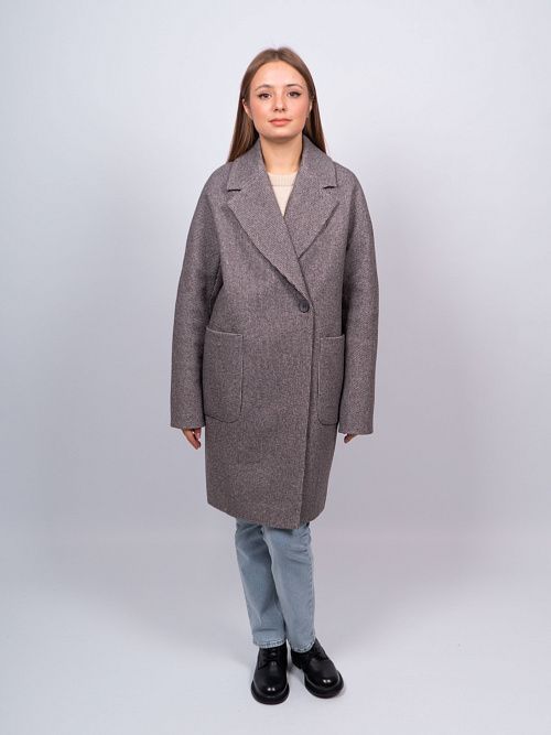 KR-293-МЗ-сер Пальто женское серый 365 
