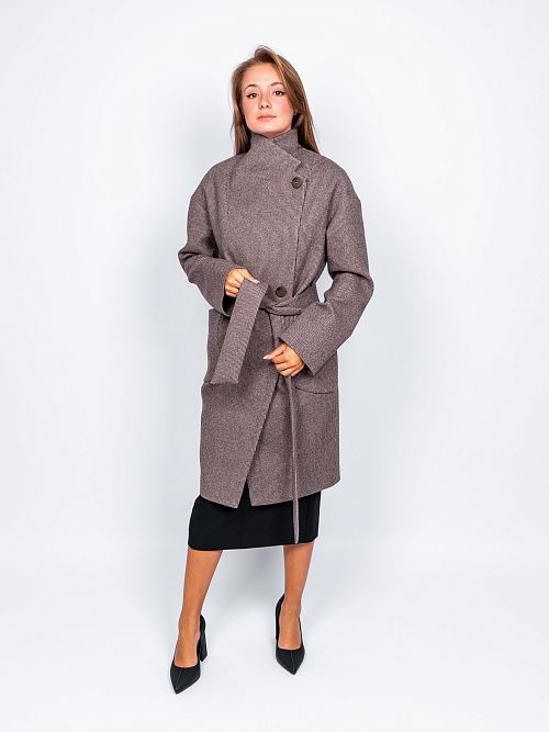 KR-171-МЗ-т.кор Пальто женское темно-коричневый 365 