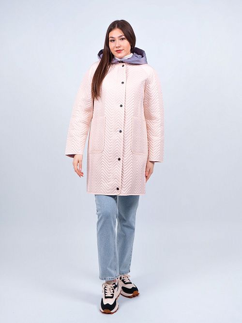 N726106 Пальто утепленное женское бежевый Baimuni 