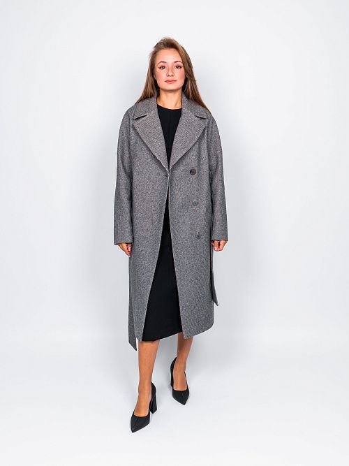 KR-227B/1-м.звезда Пальто женское серый 365 