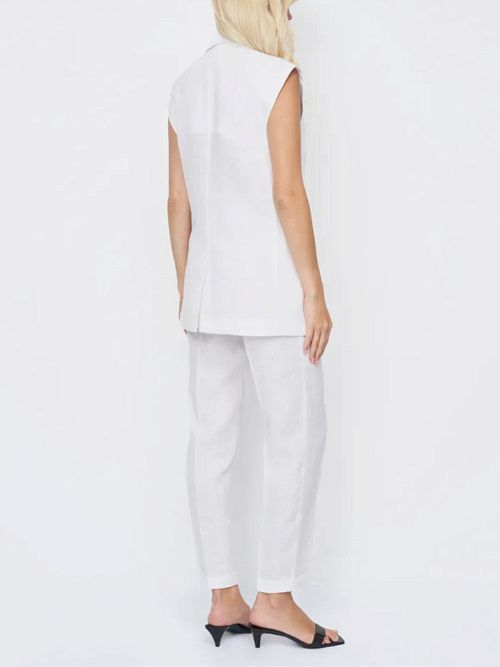 52108-БР Брюки женские белый ELECTRA STYLE 