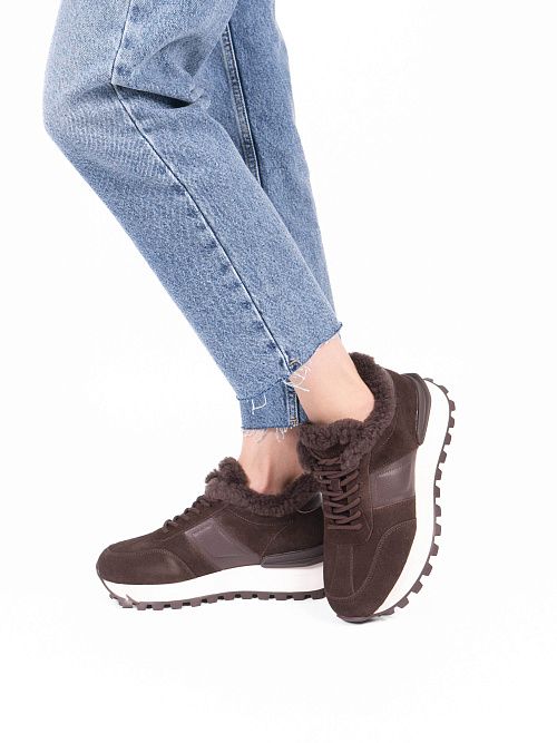 AS81259-L608-2ZM Ботинки женские натуральная кожа коричневый 365 